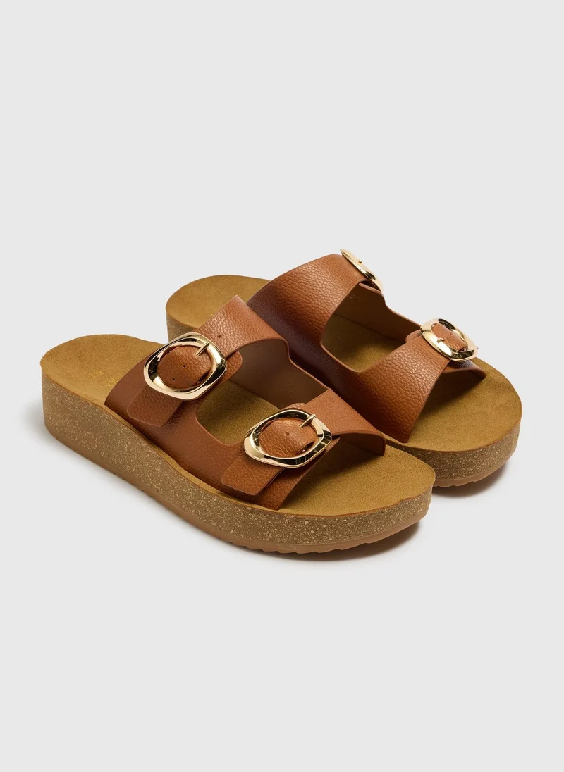 ماتلان Soleflex Tan Flexi Footbed Sandals